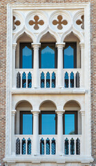 Obraz premium architecture building blue exterior stone wall construction sky landmark old brick house street window city tour structure palace historical ancient view landscapes white historic urban europa history