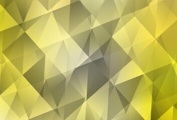 Light Yellow vector shining triangular layout.