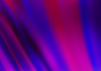 Fototapeta premium Dark Purple vector pattern with curved circles.