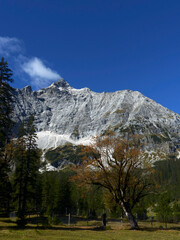 Grosser Ahornboden, nature monument in Karwendel mountains, Tyrol, Austria