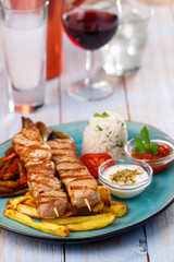 greek souvlaki skewers