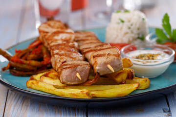 greek souvlaki skewers