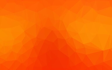 Light Orange vector polygon abstract backdrop.