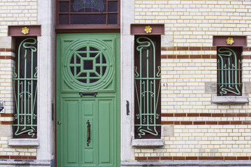 Art nouveau houses in the Zurenborg neighbourhood, Antwerp, Belgium