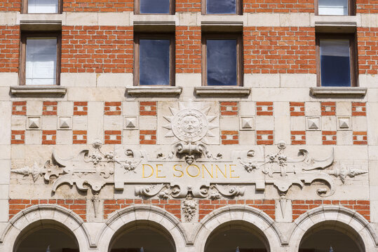 Neo flemish renaissance house in Zurenborg district, Antwerp. Belgium