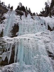 Fototapeta na wymiar Cascata di ghiaccio (Icefall)