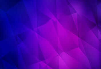 Obraz premium Dark Purple, Pink vector polygonal template.