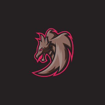 dragon esport logo design