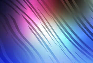 Dark Pink, Blue vector abstract blurred background.