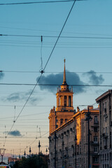 Obraz premium Sunset in Saint Petersburg