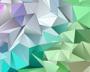 Obraz premium Abstract Low-Poly background. triangulated texture. Design 3d. Polygonal geometrical pattern. Triangular modern style