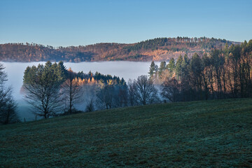 Nebellandschaften an der Bergstraße.