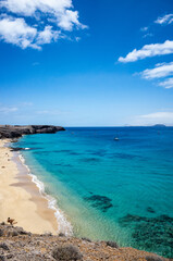 beach with sky and clouds