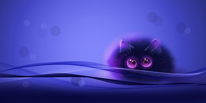 S&uuml;sse Katze Karten Design