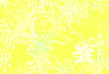 Kussenhoes Light Green, Yellow vector natural pattern with branches. © smaria2015