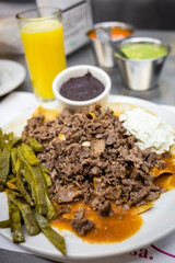 Traditional Mexican breakfast 