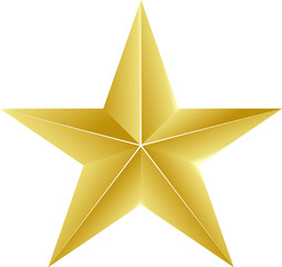 Obraz premium five-pointed star golden shades easy editable EPS file 