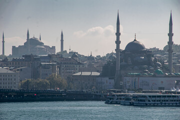 Fototapeta premium HISTORICAL ARCHITECTURE FROM BLUE MOSQUE , ISTANBUL, TURKEY 2019