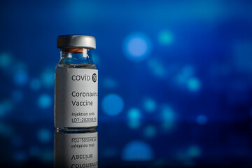 covid 19 vaccine and, color background