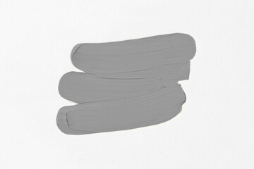 Smears of oil paint. Color of the year 2021 - Ultimate Grey. 