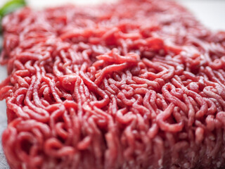 Raw beef minced meat background