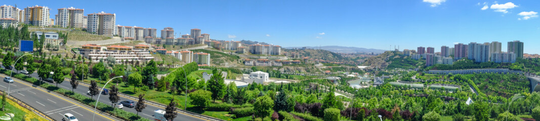 Obraz premium North Star district panorama - Ankara, Turkey