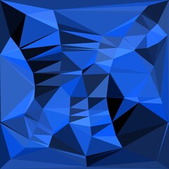 Fototapeta premium many equal royal blue PVC plastic tubes as 3D illustration abstract patterns and designs of a modern cubist art style