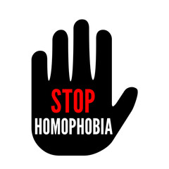 Stop homophobia symbol