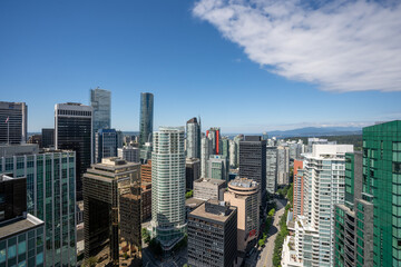 Fototapeta na wymiar Downtown Vancouver Canada Business District