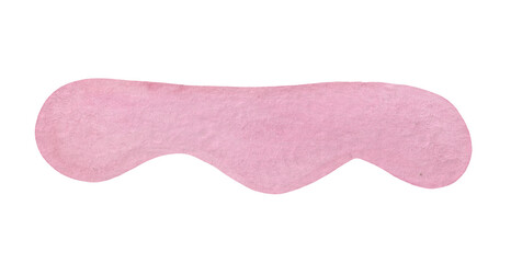 Hand-drawn watercolor abstract figure in Boho style for design compositions or for background fill