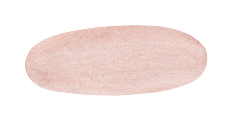 Hand-drawn watercolor abstract figure in Boho style for design compositions or for background fill