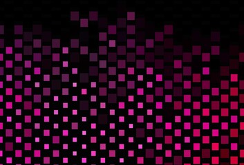 Dark Pink vector backdrop with lines, rectangles.