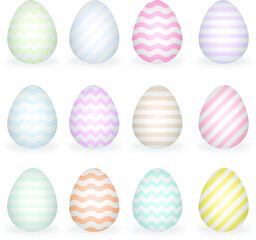 set of easter eggs
