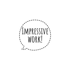 ''Impressive work'' Lettering