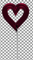 heart shaped candy  png 3d