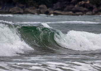 water flowing into the water