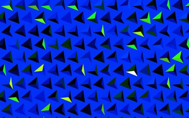 Fototapeta premium Dark Blue, Green vector pattern with polygonal style.