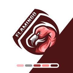 Flamingo Mascot Logo