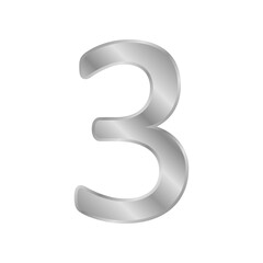 Metal number three symbol.