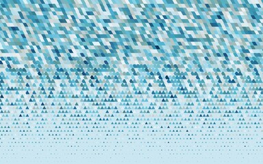 Light BLUE vector seamless pattern in polygonal style.