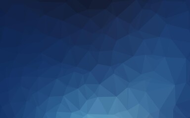 Obraz premium Dark BLUE vector low poly layout.