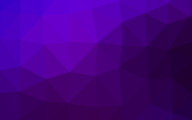Dark Purple vector triangle mosaic texture.