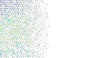 Light Purple vector texture with ABC characters.