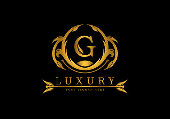 Letter G Luxury Logo template vector for brand, company or fashion.