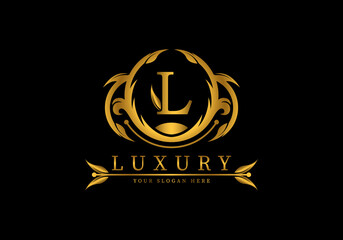 Letter L Luxury Logo template vector for brand, company or fashion.