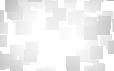 White abstract background. Misty backdrop with grey squares. 3D illustration