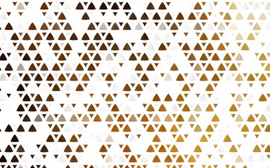 Light Yellow, Orange vector seamless texture in triangular style.