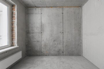 new apartment without finishing