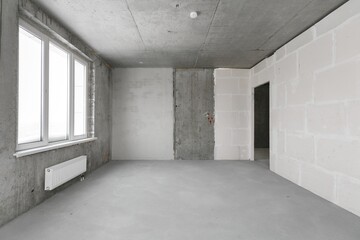 new apartment without finishing