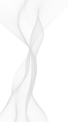 White abstract background. Fluttering white scarf. Waving on wind white fubric. 3D illustration